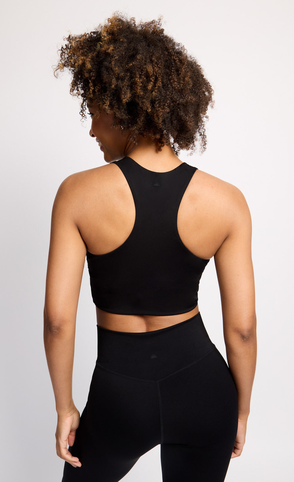 Black Active Racer Back Top
