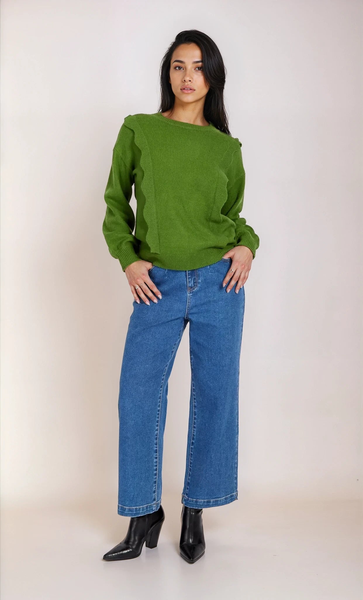 Green Knitted Jumper