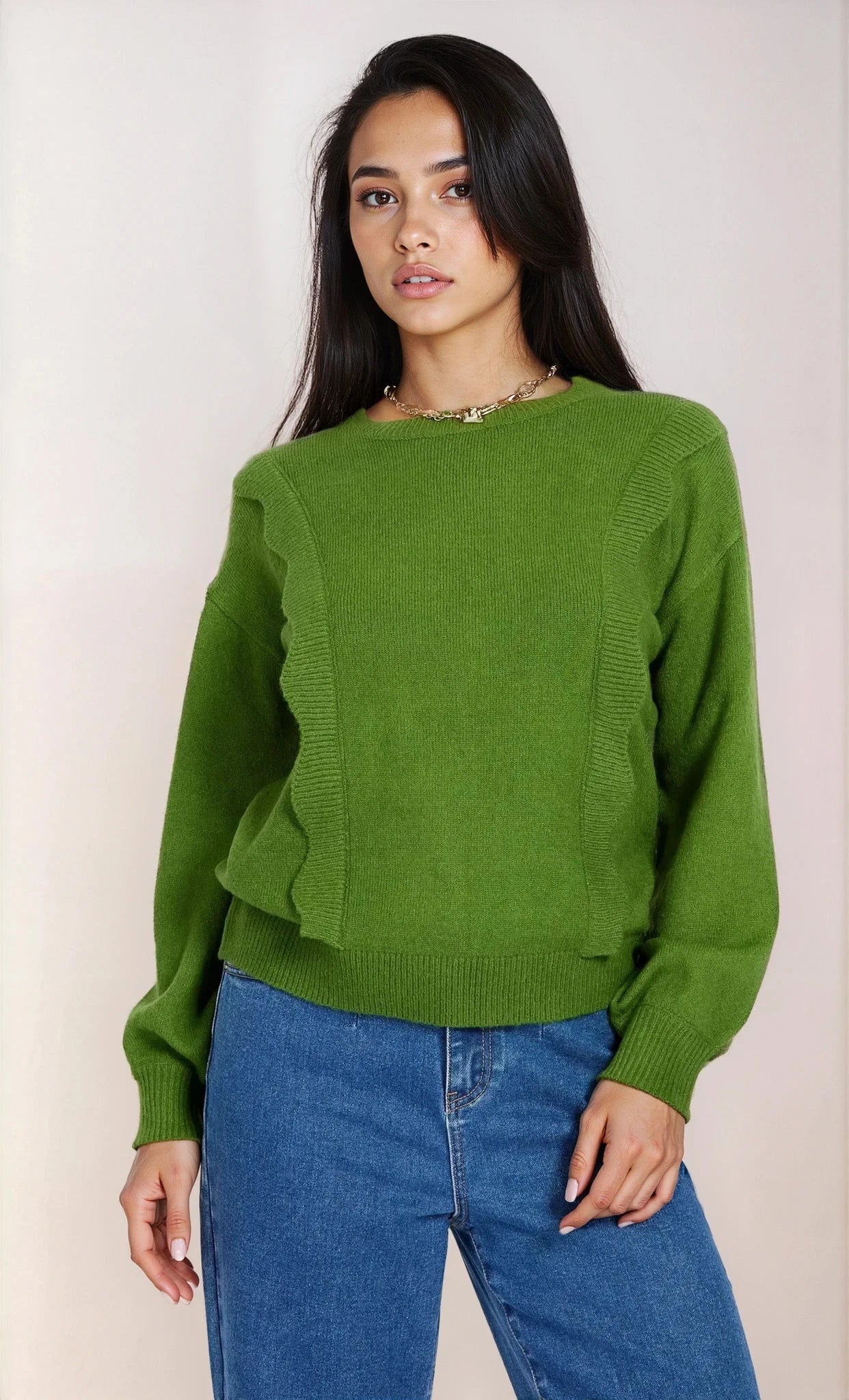 Green Knitted Jumper