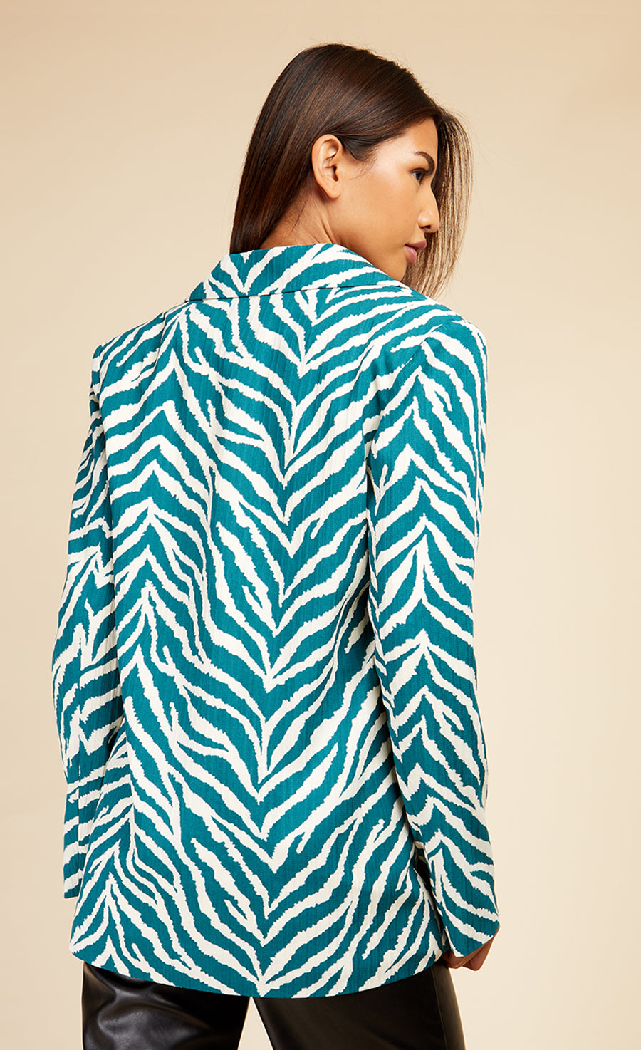 Zebra Print Blazer