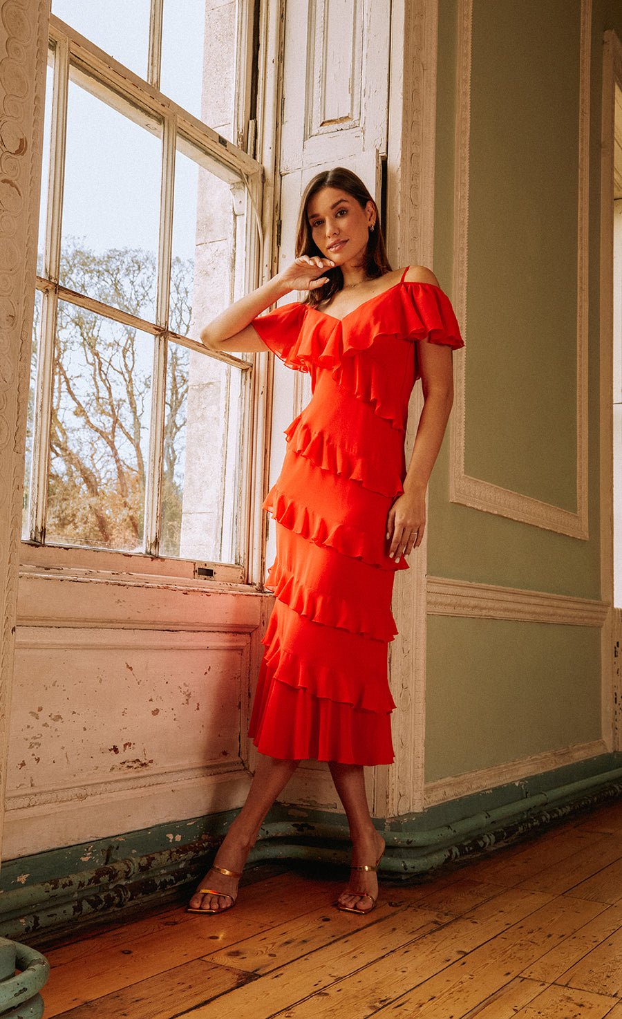 little mistress red dress Little Mistress Red Check Print Midaxi Dress by Vogue Williams