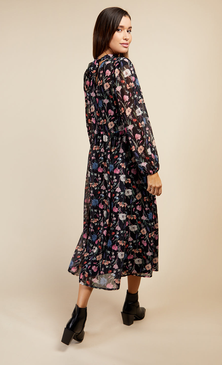 Floral Print Midaxi Dress