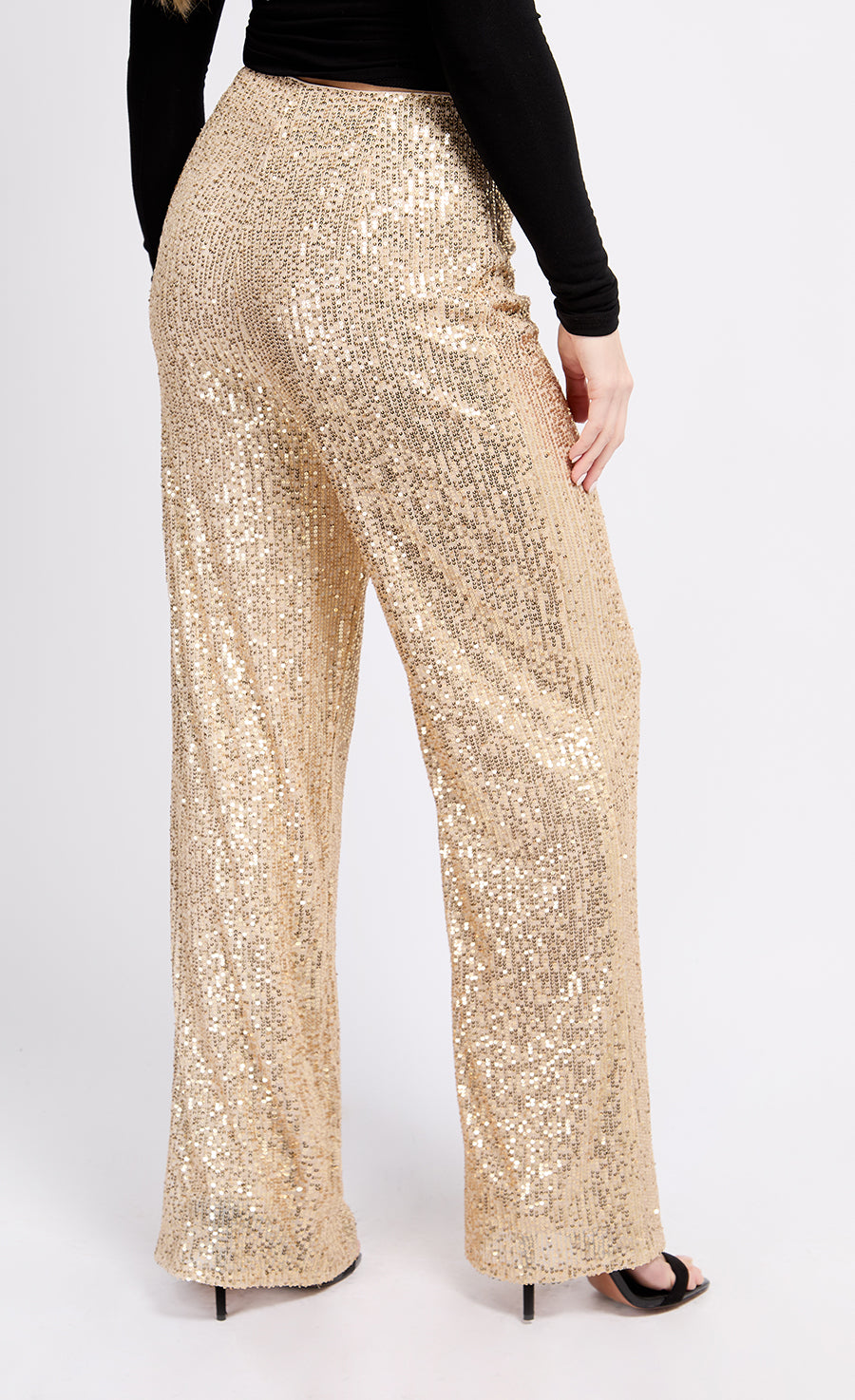 Gold Sequin Trousers