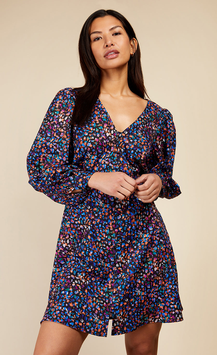 Animal Print Mini Dress