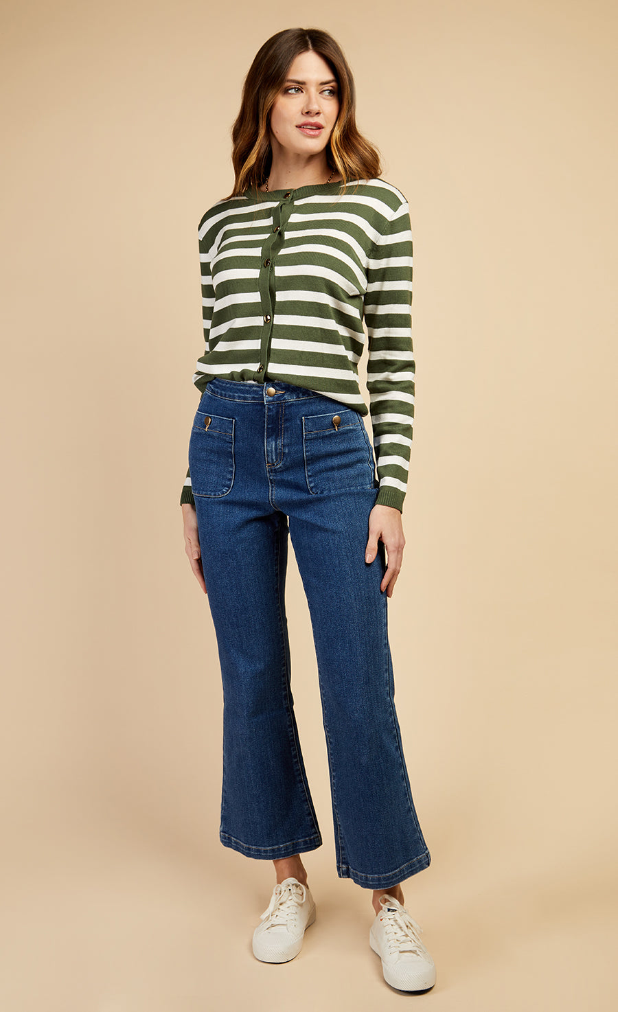 Blue Chambray Patch Trousers