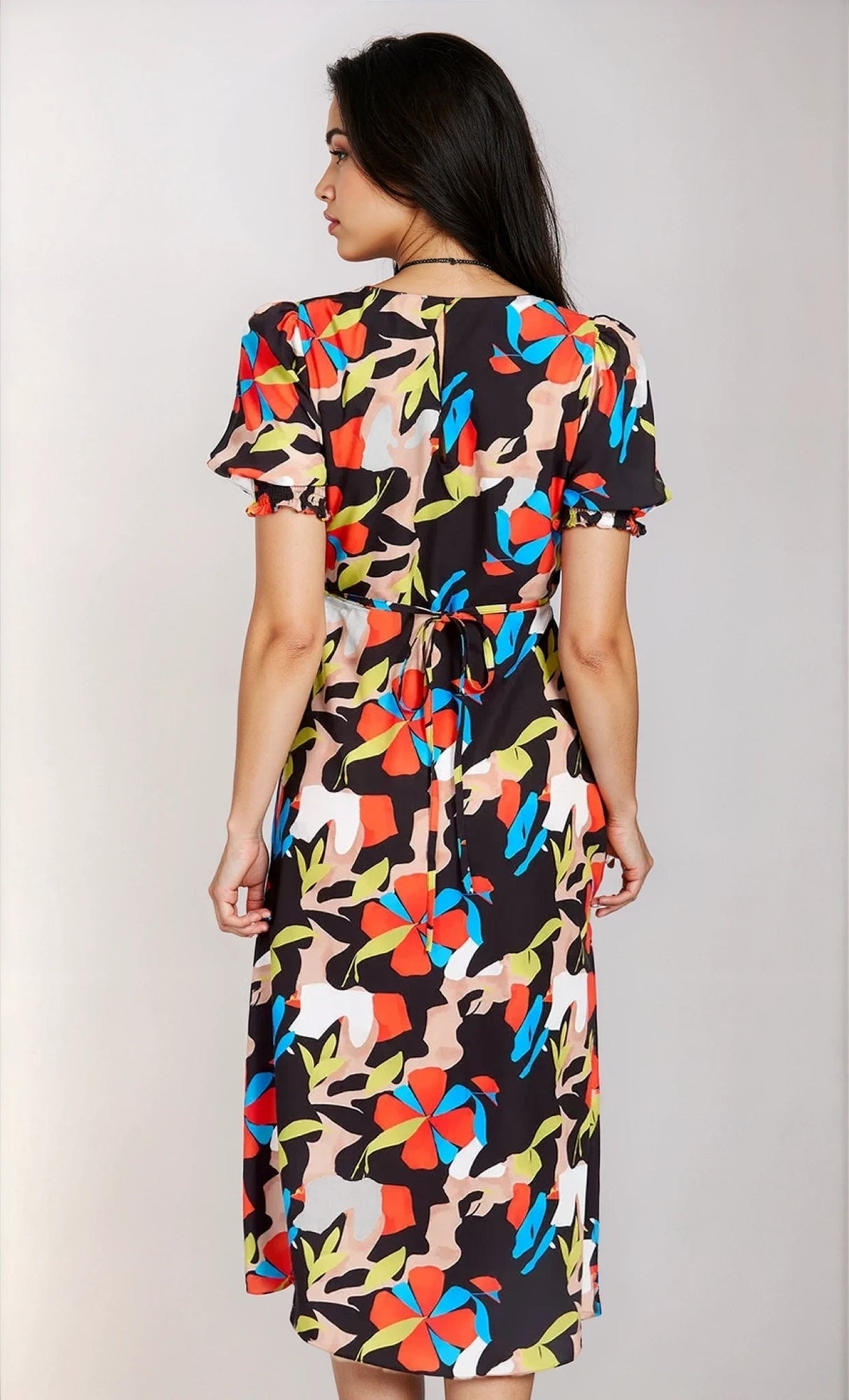 Multi Printed Midaxi Dress