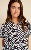 Zebra Print Shirt by Vogue Williams
