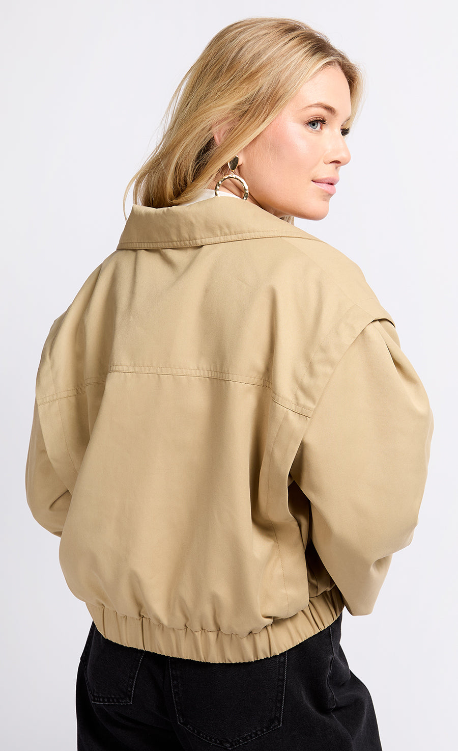 Camel Cropped Jacket