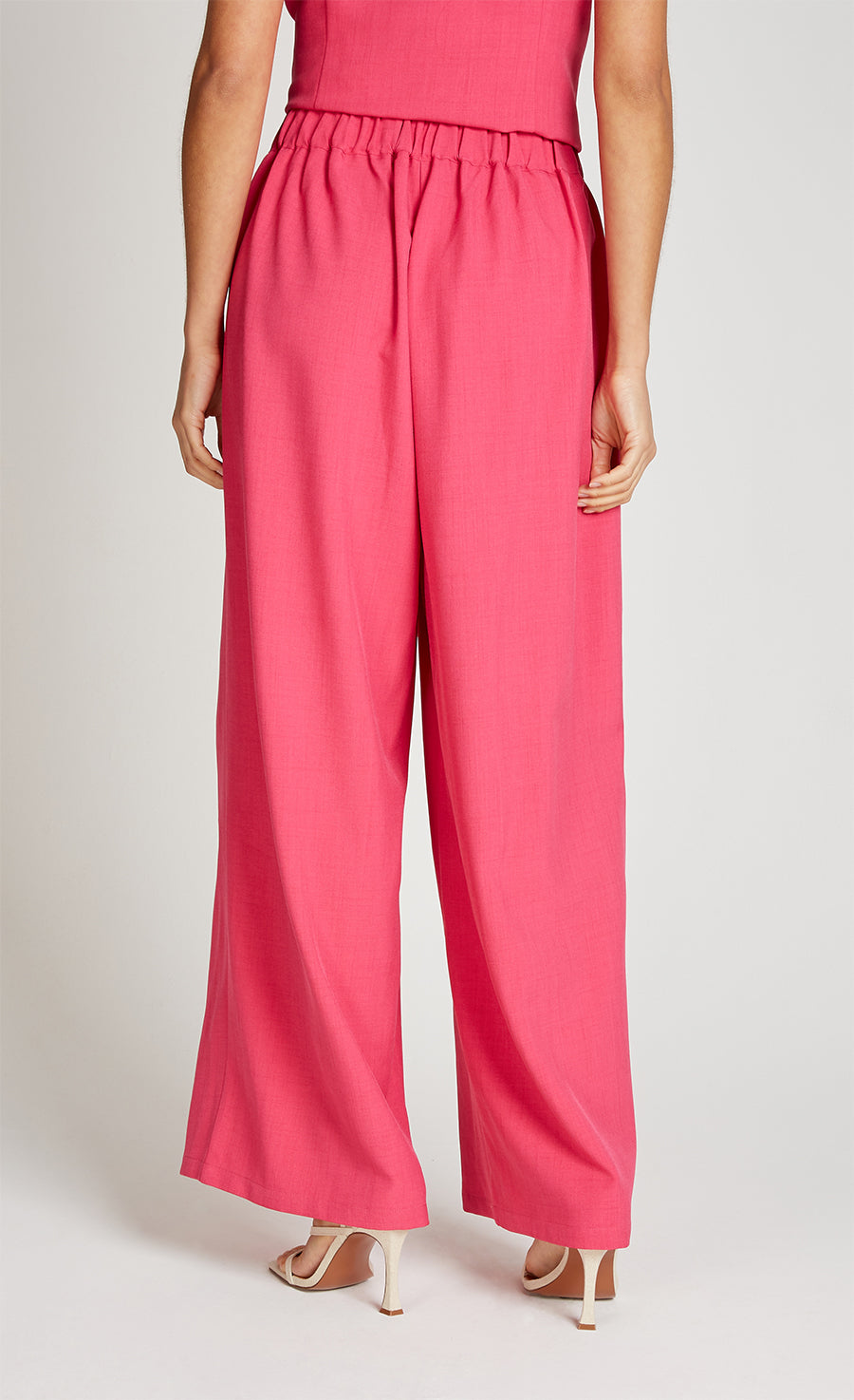 Pink Wide Leg Trousers