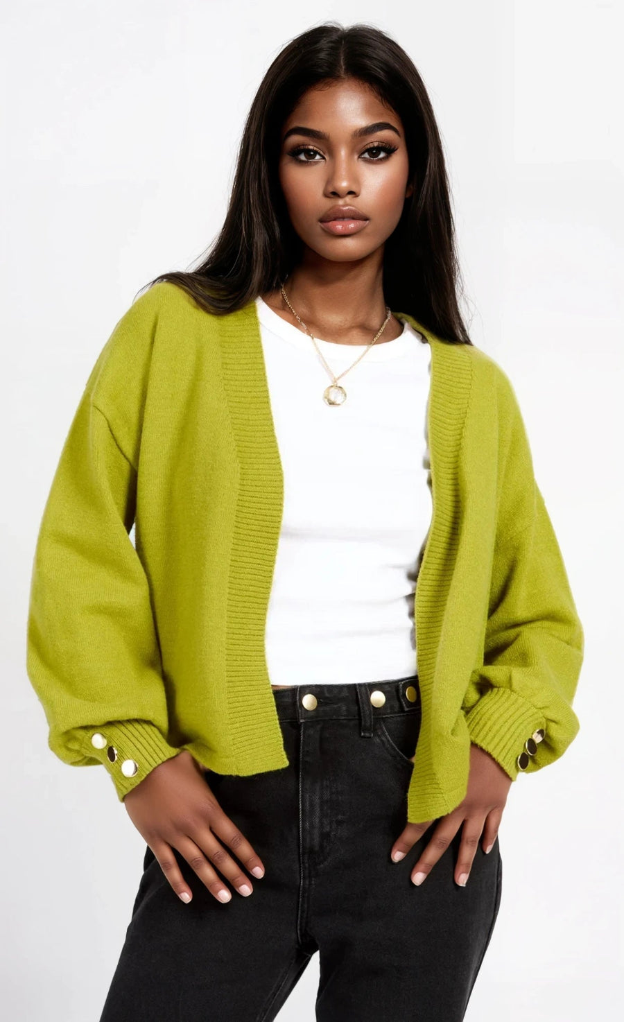Olive Knit Cardigan