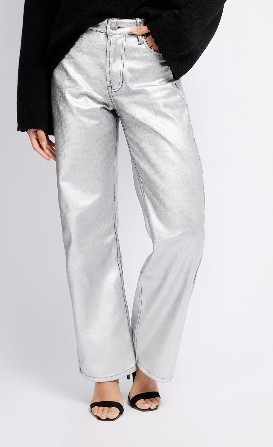 Silver Coated Trousers