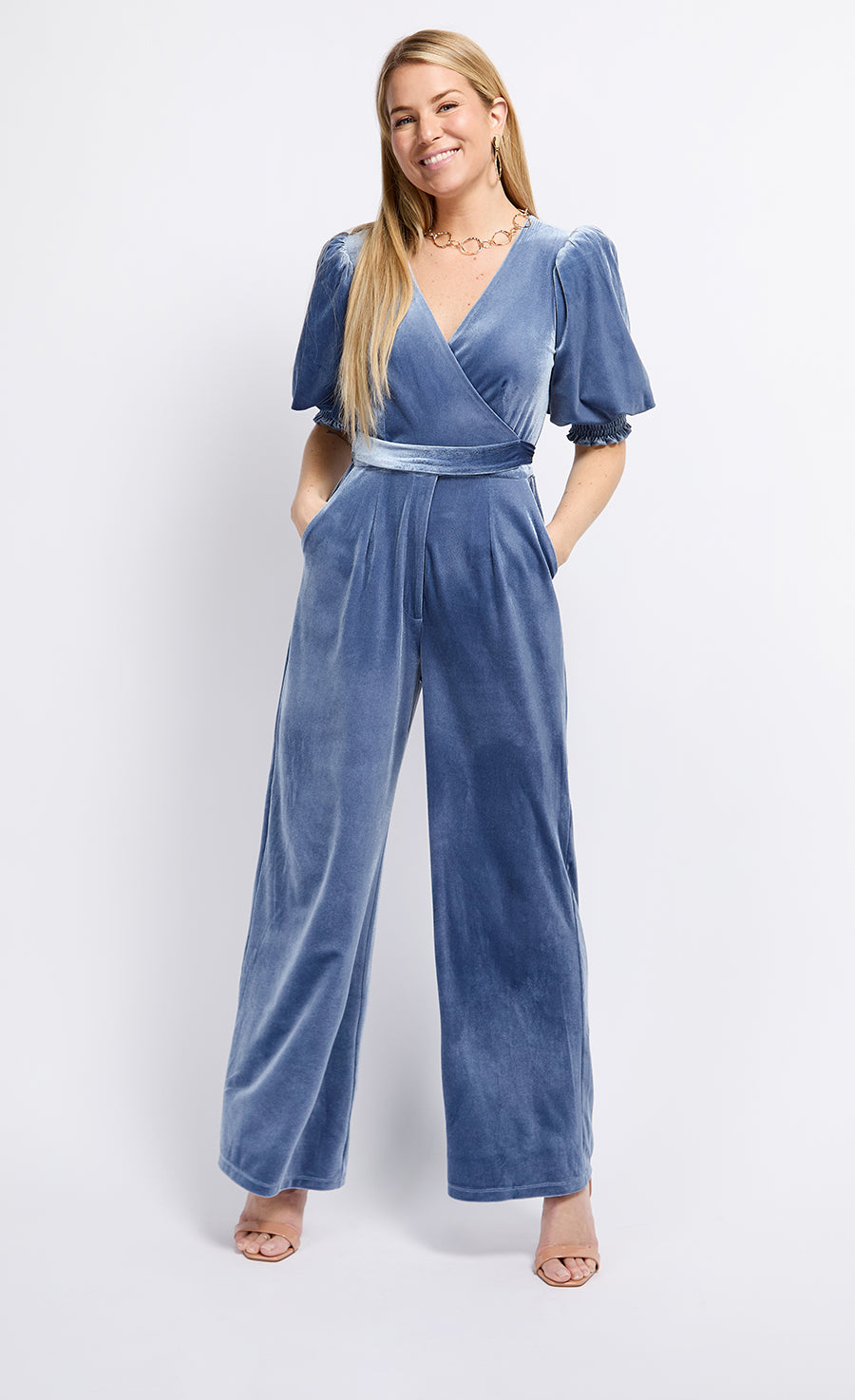 Blue Velvet Jumpsuit