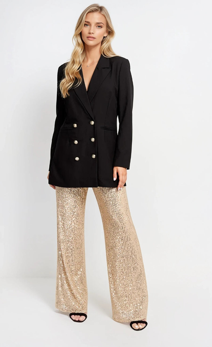 Black Double Breasted Blazer