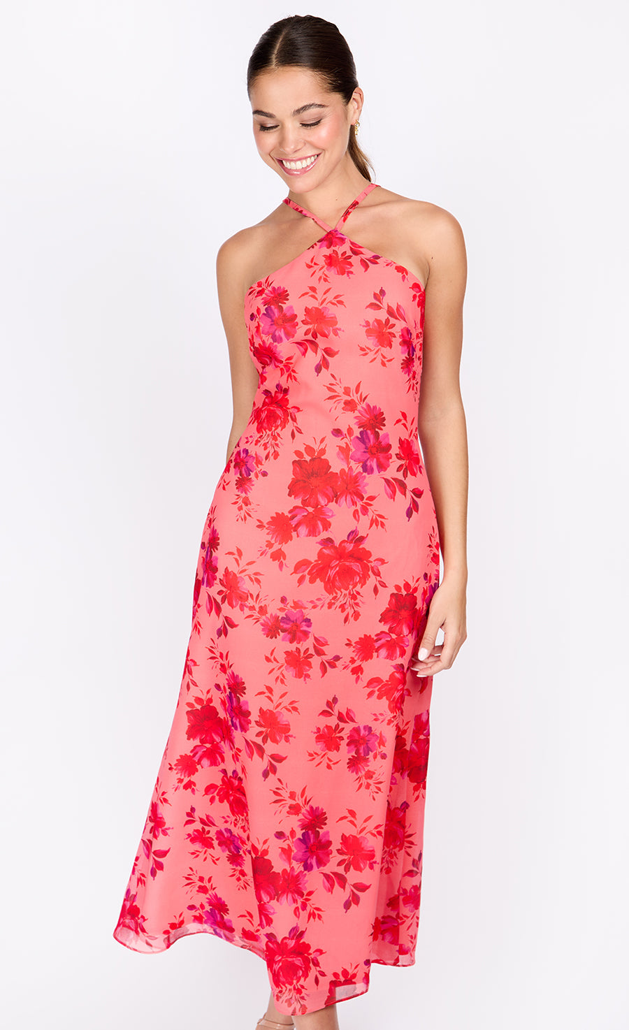 iSKA Floral Print Midi Dress