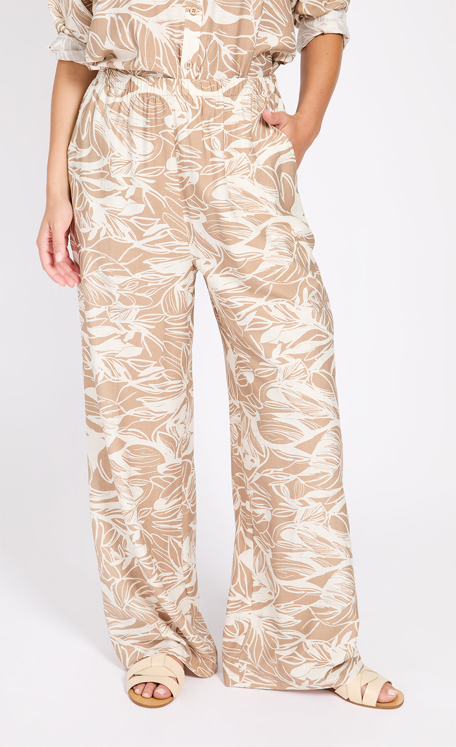 Leaf Print Trousers