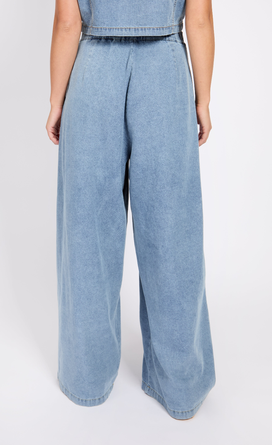 Blue Wide Leg Jeans