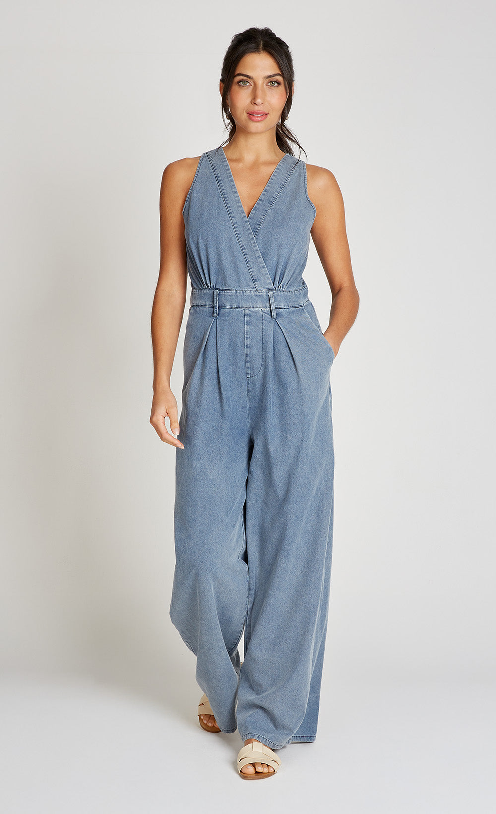 Blue Denim Jumpsuit