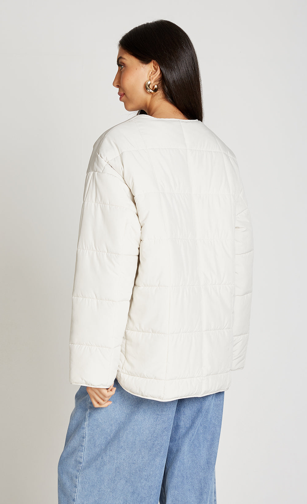 Ecru Quilted Jacket
