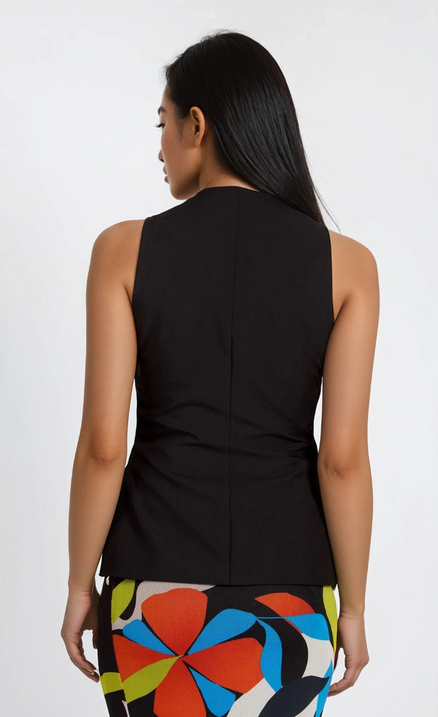 Black Sleeveless Waistcoat