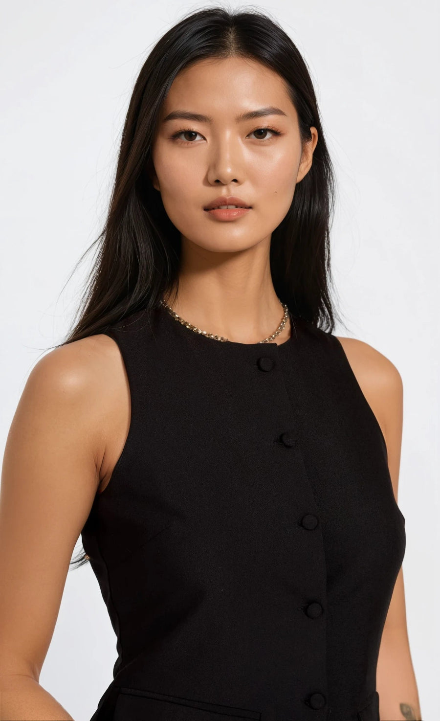 Black Sleeveless Waistcoat