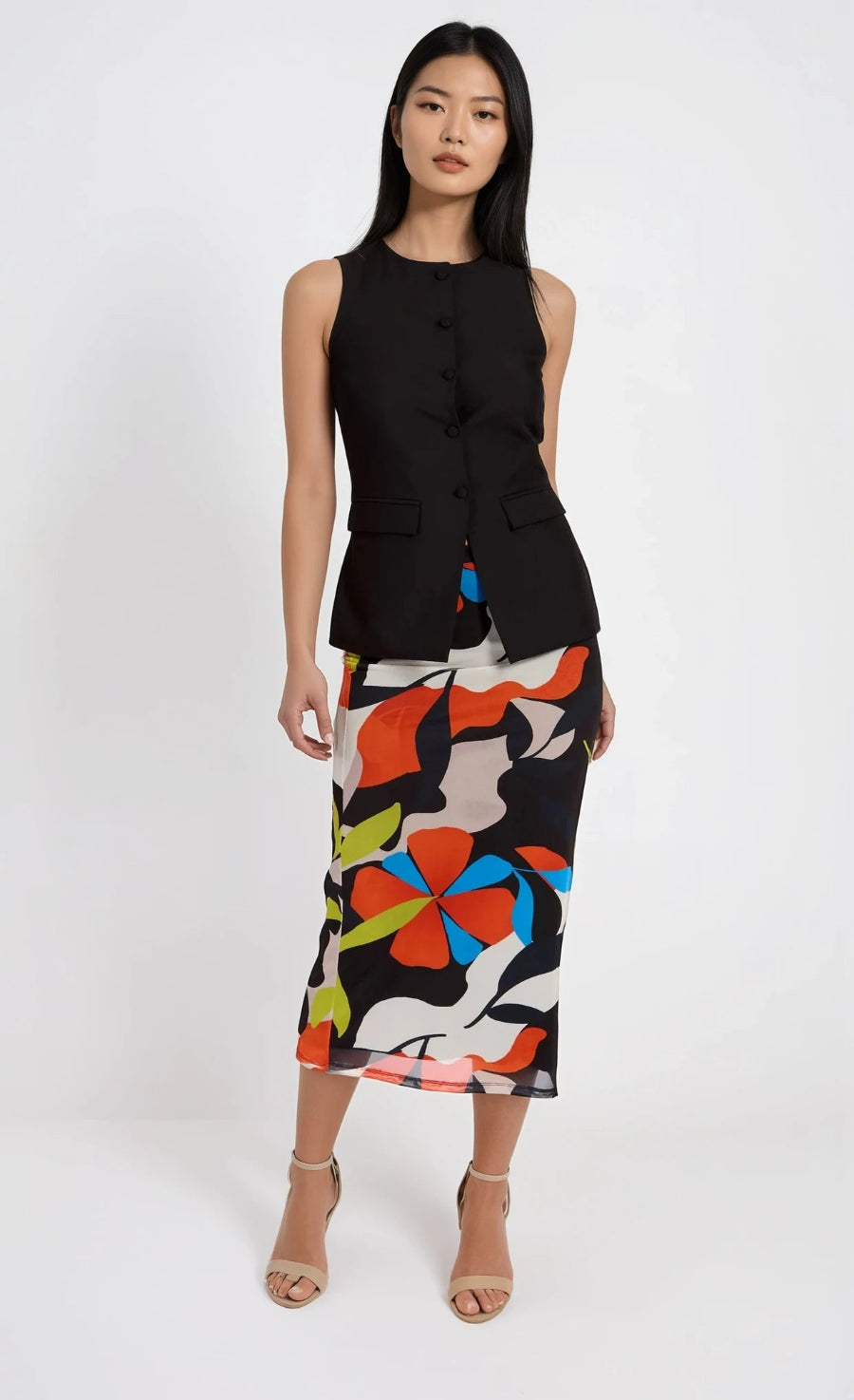 Black Sleeveless Waistcoat