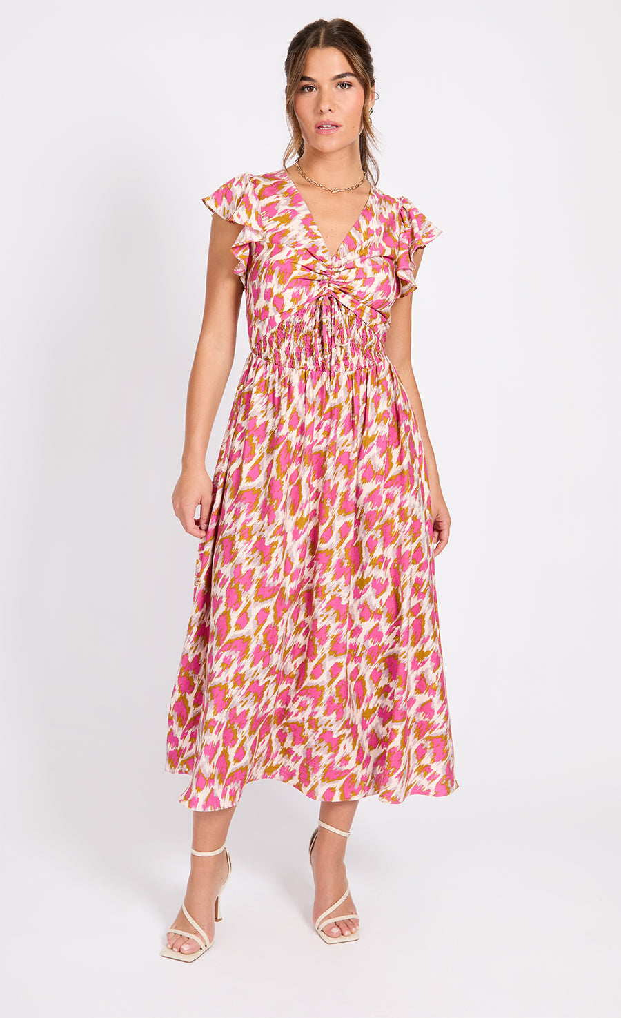 Multi Print Midaxi Dress