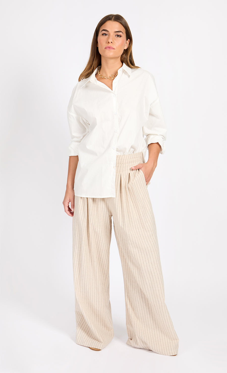 White Shirt With Cotton