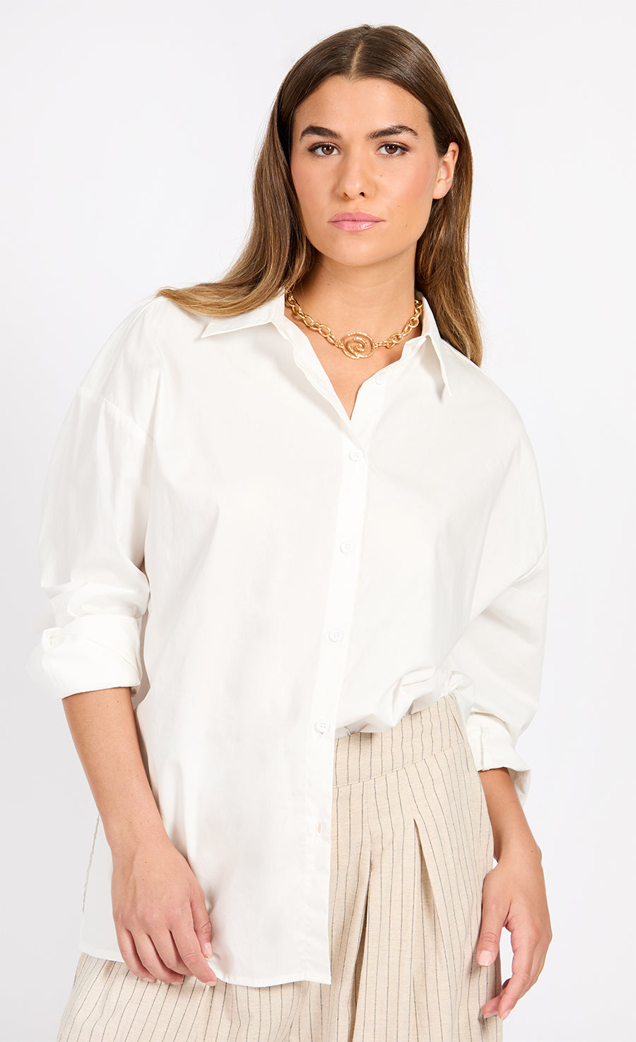 White Shirt With Cotton