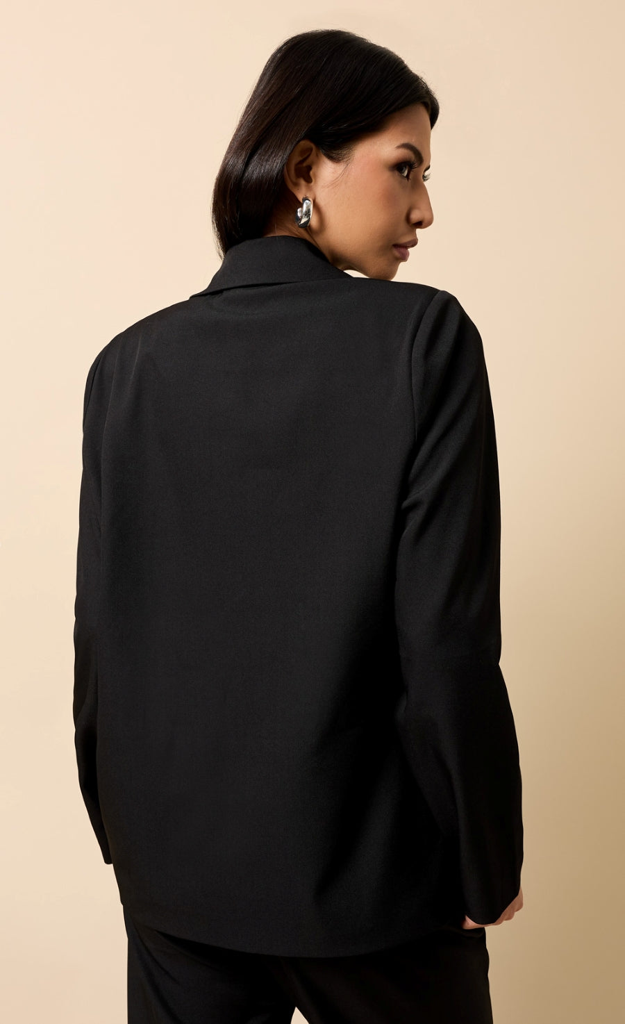 Neva Black Oversized Blazer
