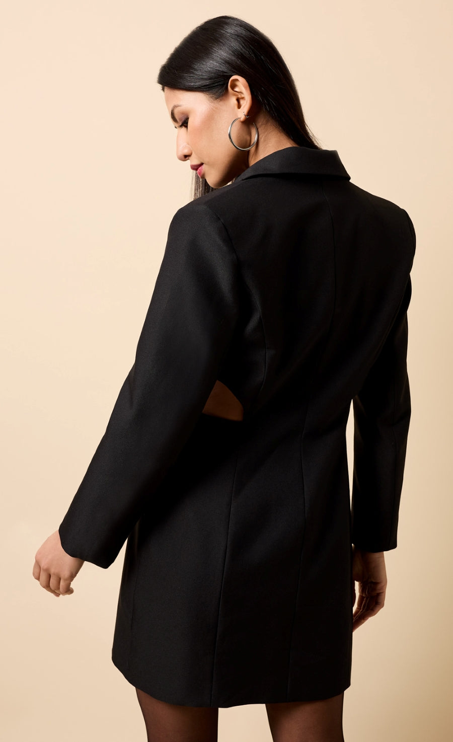 Marais Black Cut Out Blazer Mini Dress