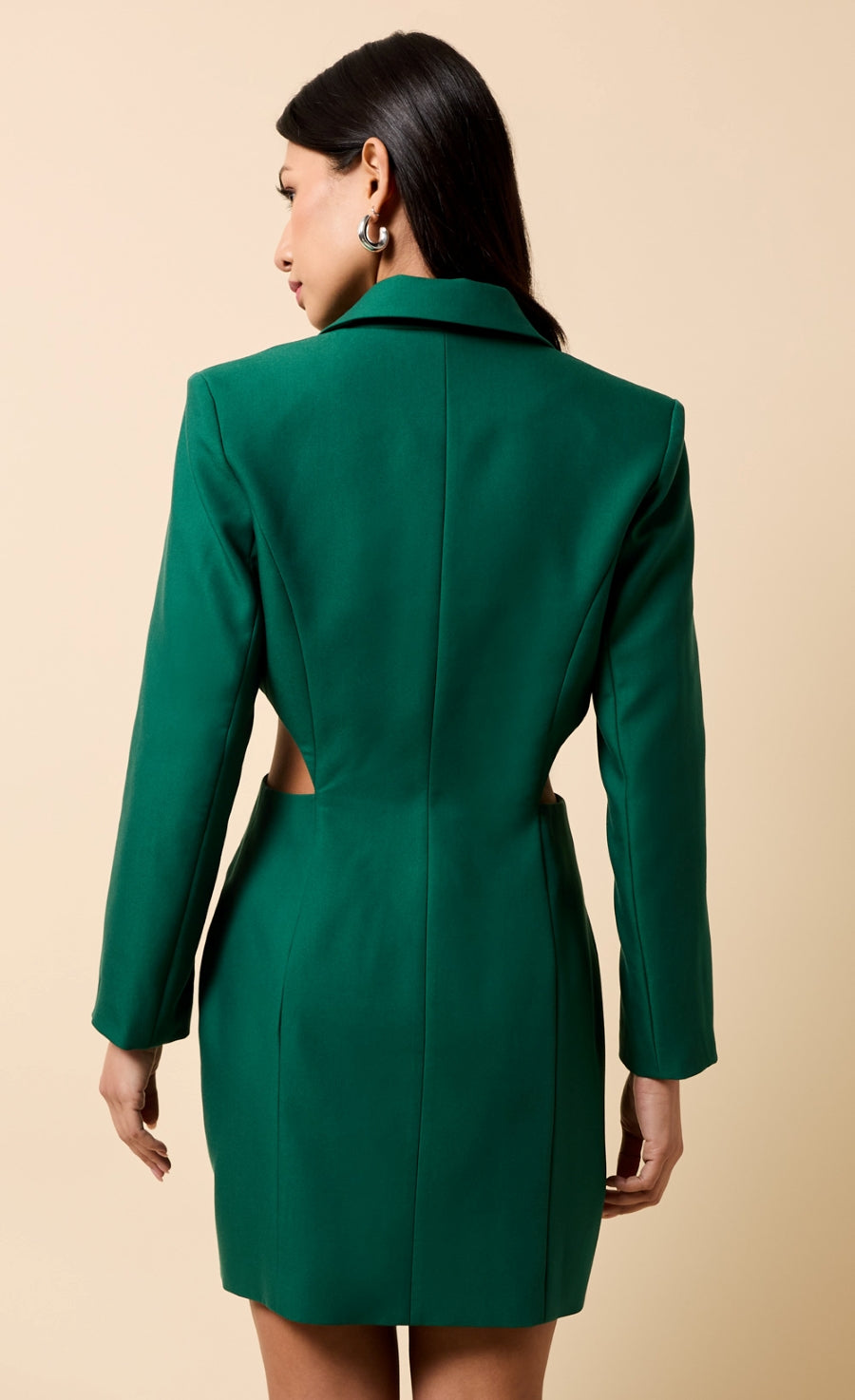 Marais Green Cut Out Blazer Mini Dress
