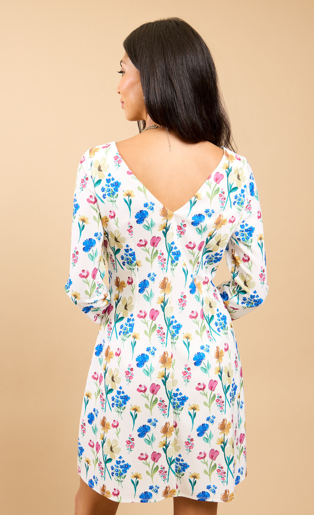Mireya Floral Print Mini Dress