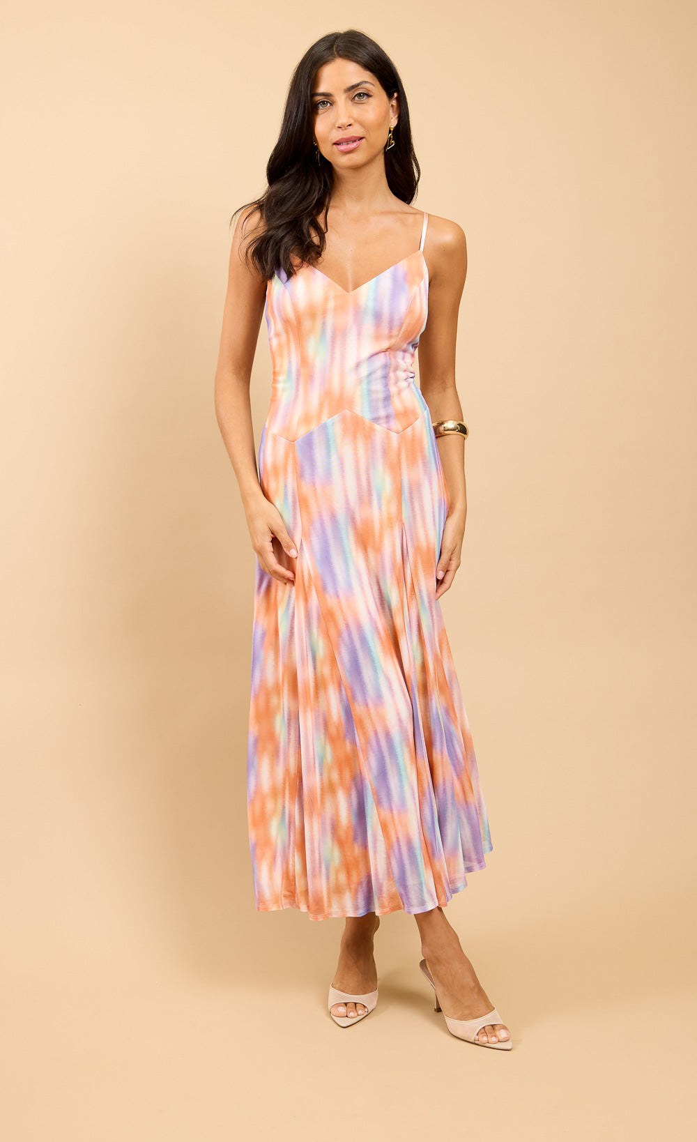 Adeline Blur Print Maxi DressDressesDressesLittle Mistress
