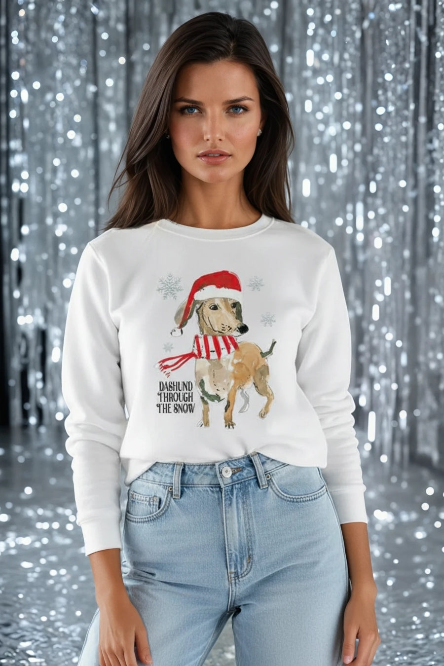 Dashund Through The Snow Jumper