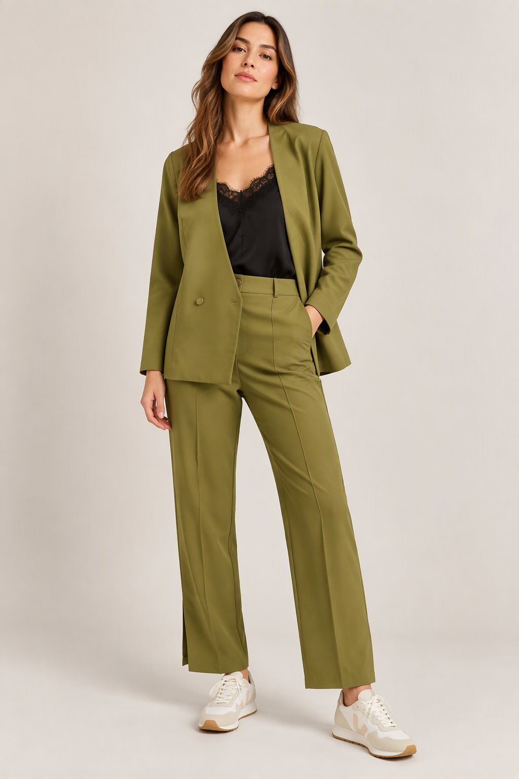 Kalmia Olive Green Trousers