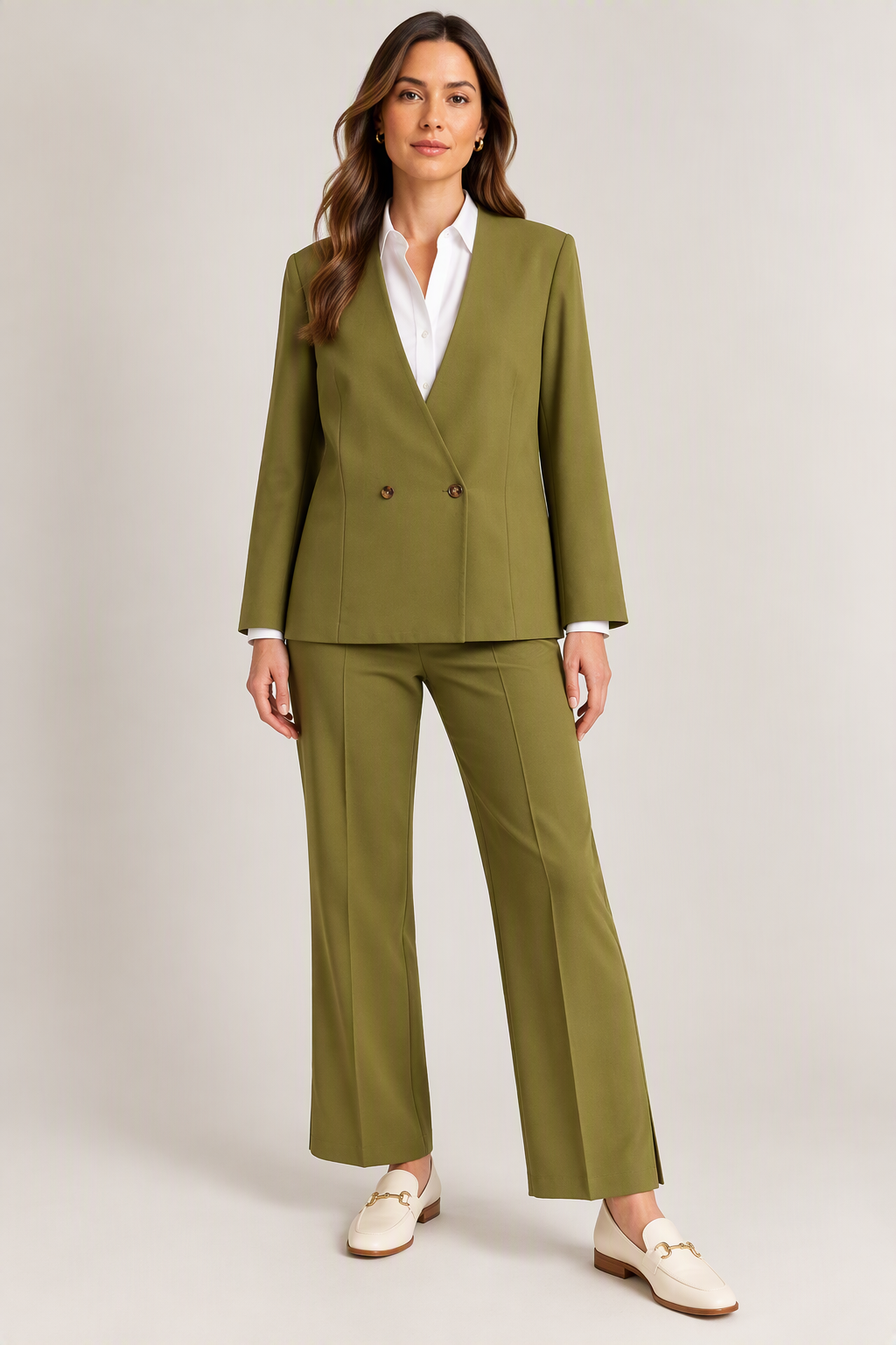 Kalmia Olive Green Trousers