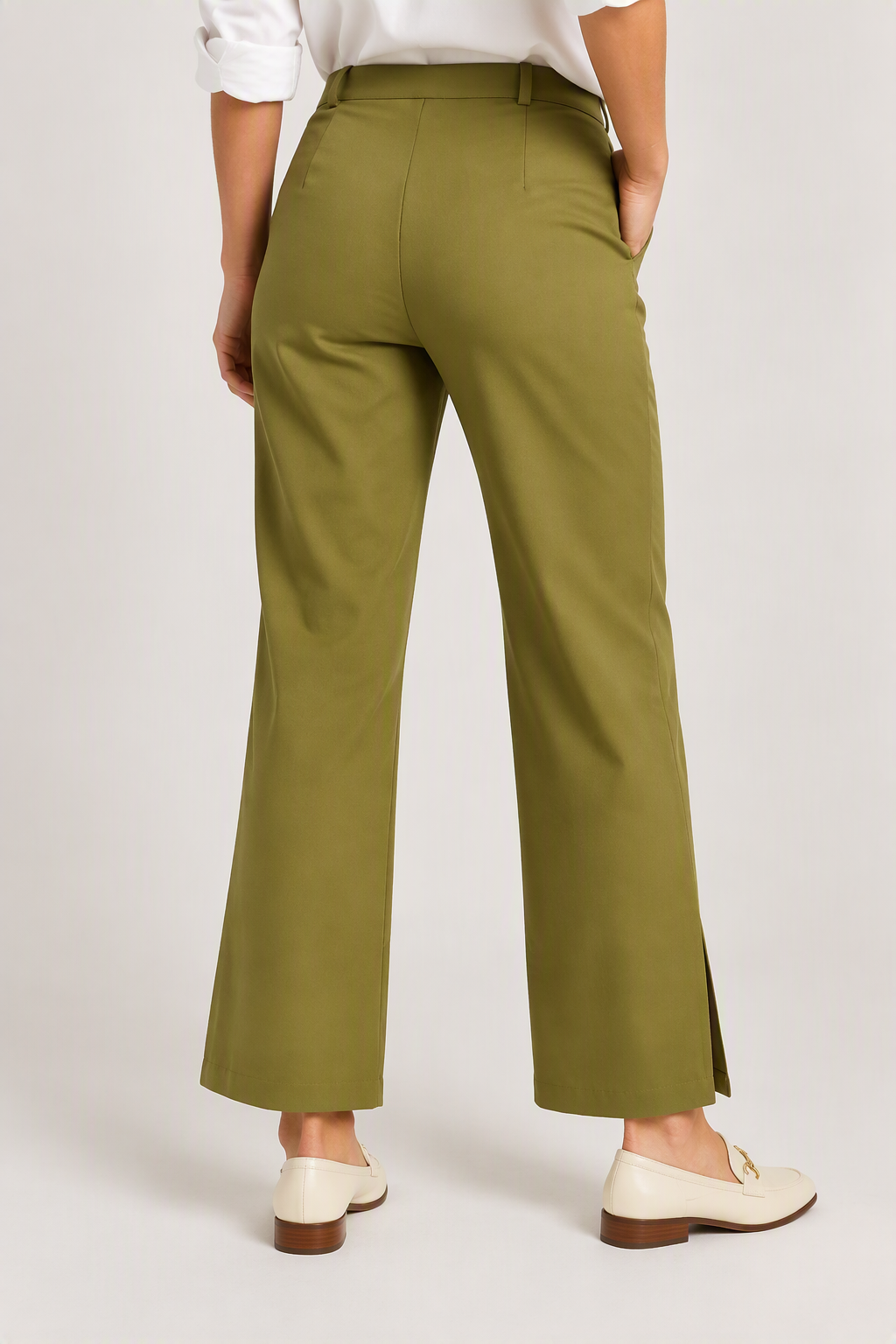 Kalmia Olive Green Trousers