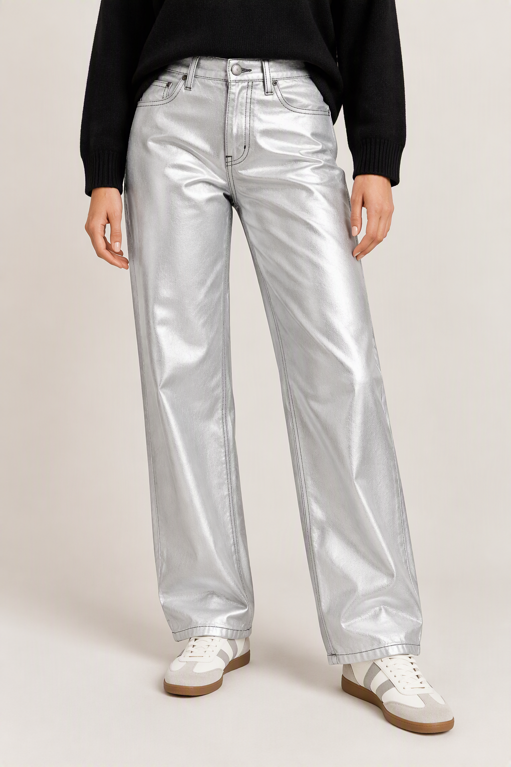 Silver Coated Trousers