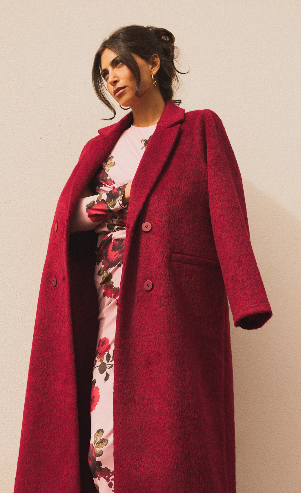 Elea Cherry Coat