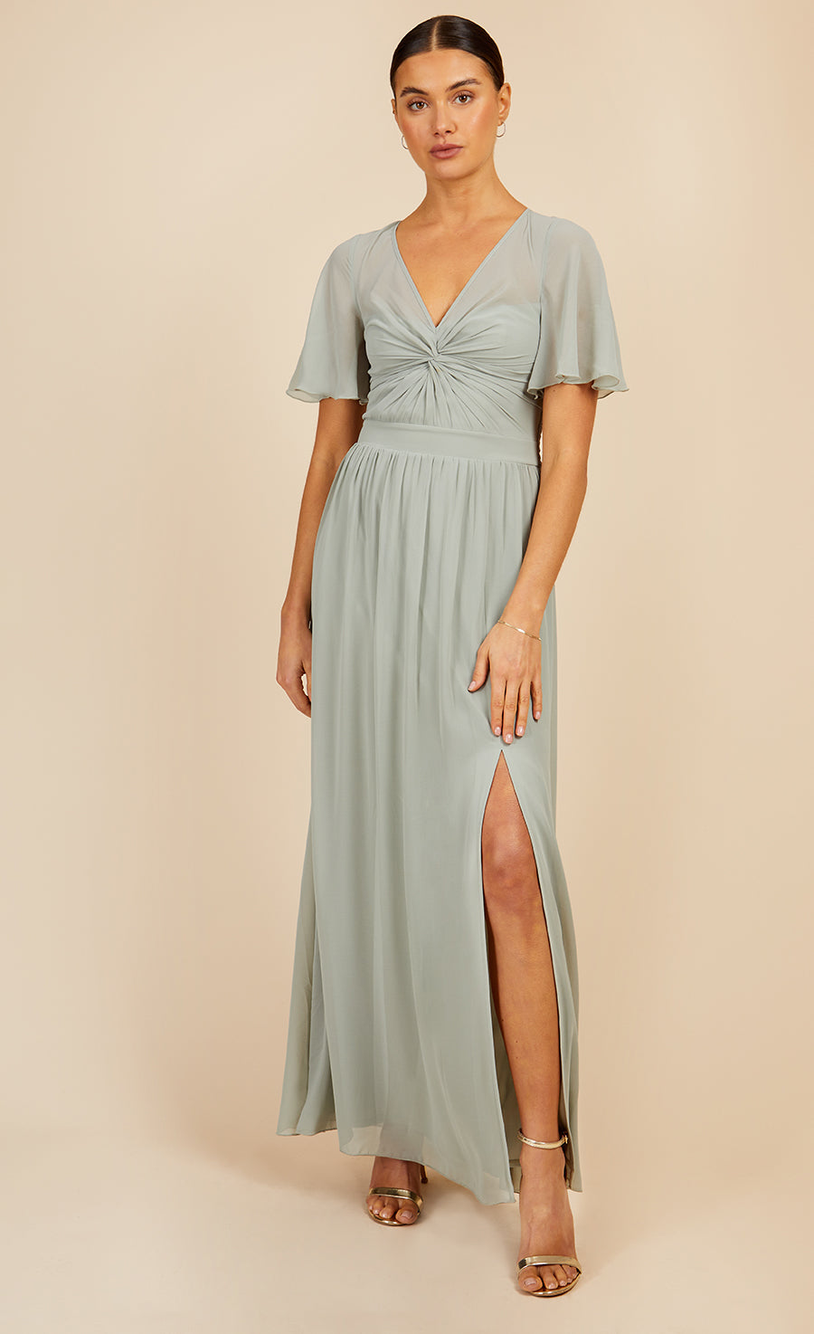 Waterlily Knot Detail Maxi Dress