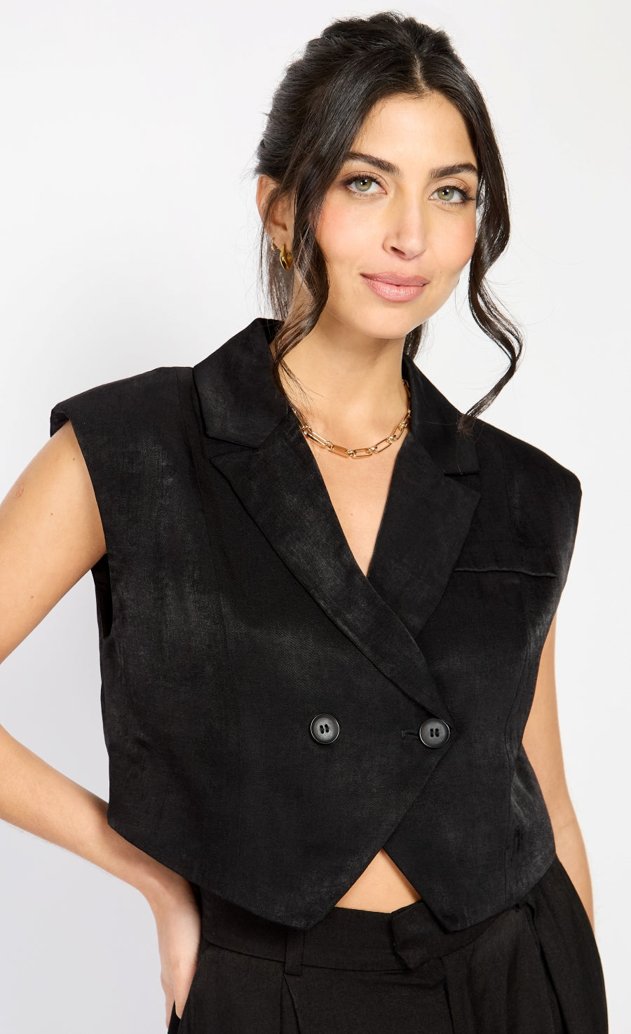 Black Waistcoat by Chloe Lewis