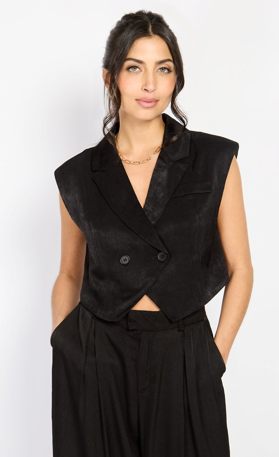 Black Waistcoat by Chloe Lewis