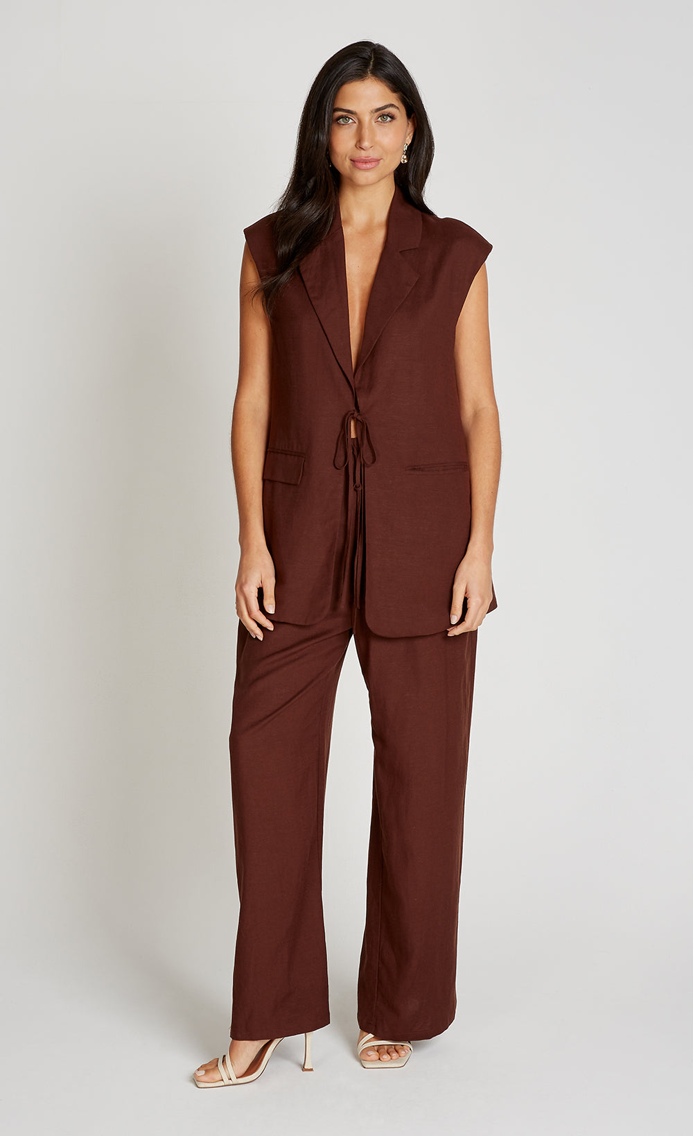 Milan Trouser - Chocolate Brown Wool
