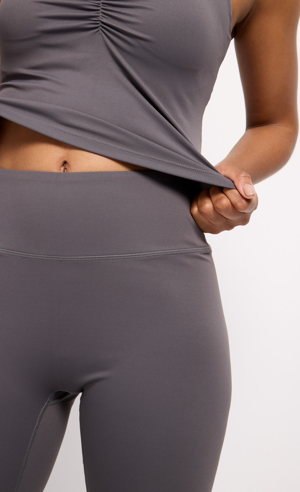Charcoal Grey Flared Leggings