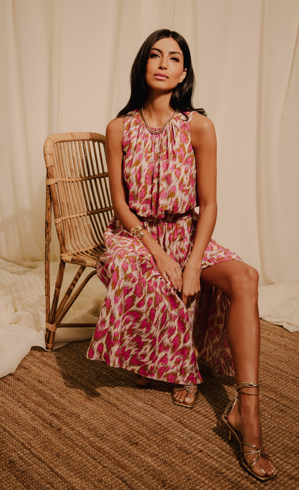 Multi Print Midaxi Skirt