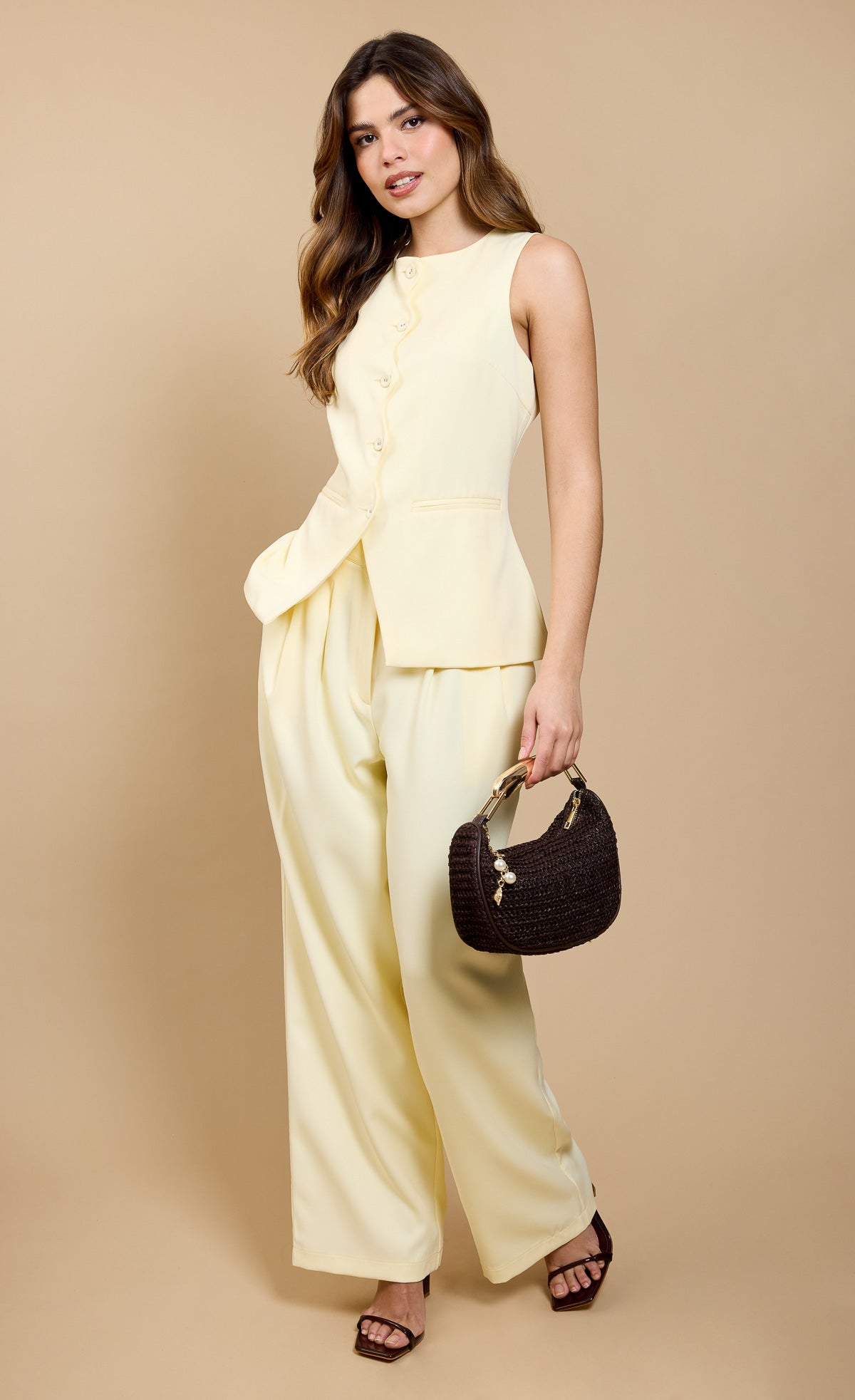 Verity Lemon Wide Leg Trousers