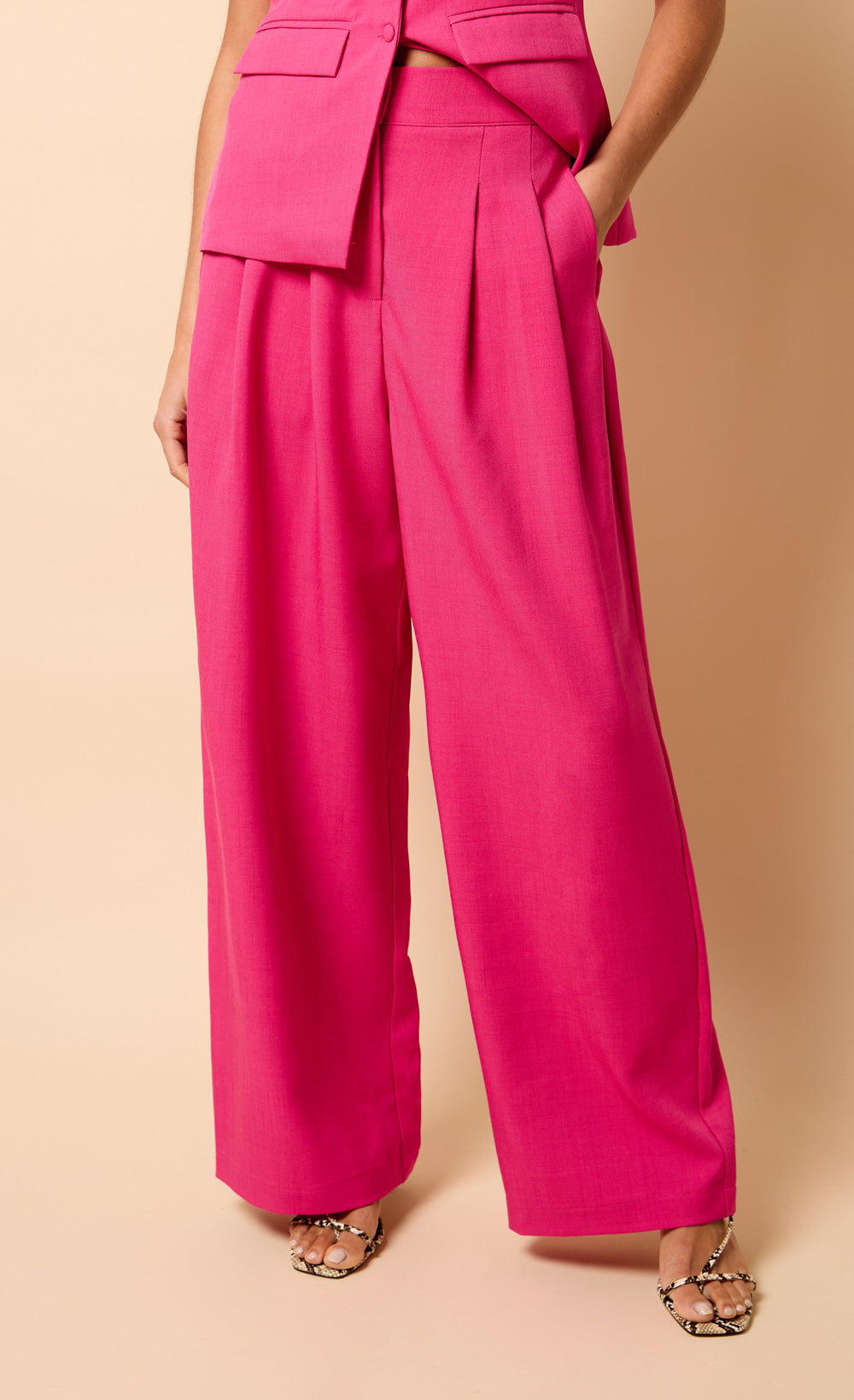 Pink Wide-Leg Trousers by Vicky Pattison
