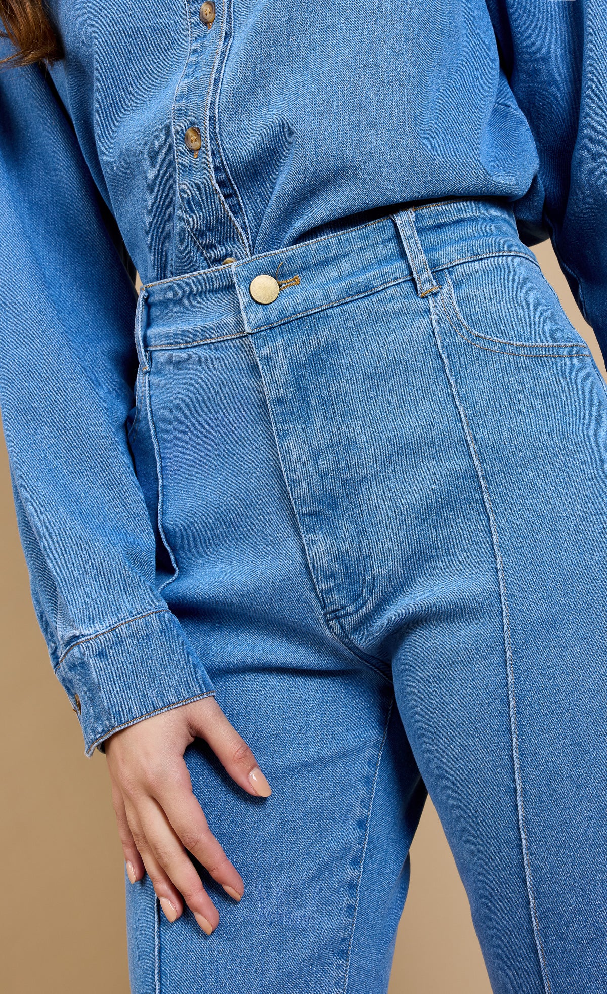 Magda Blue Wide Leg Jeans Vicky Pattison EDITJeansJeansLittle Mistress