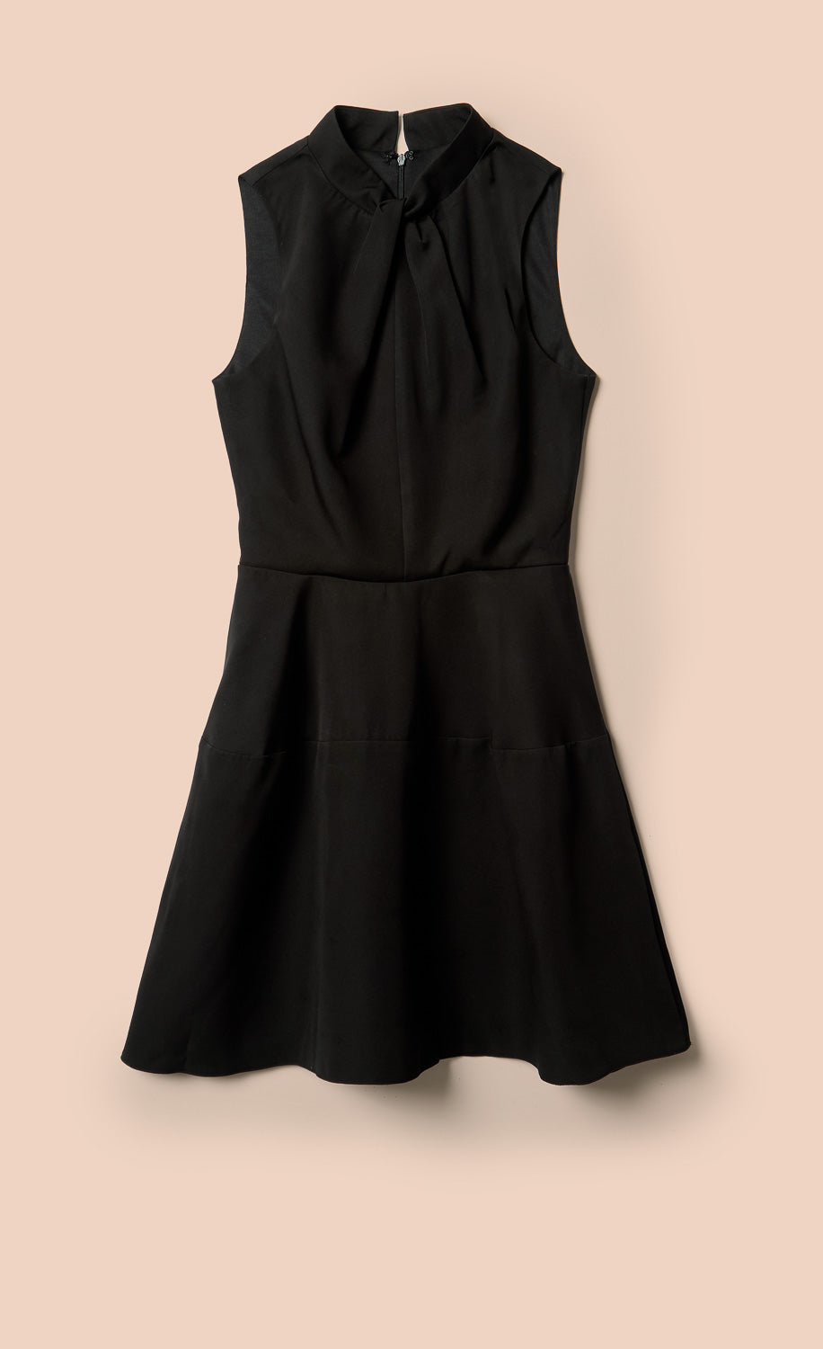 Black Twist Neck Mini Dress by Vicky Pattison
