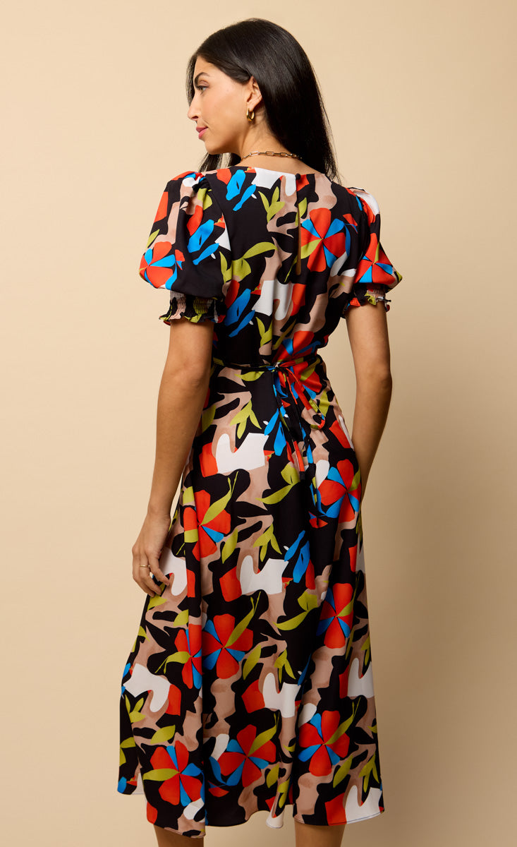 Multi Printed Midaxi Dress